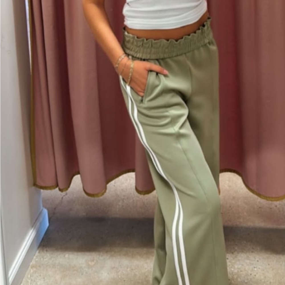 Women's Olive Green Track Pants